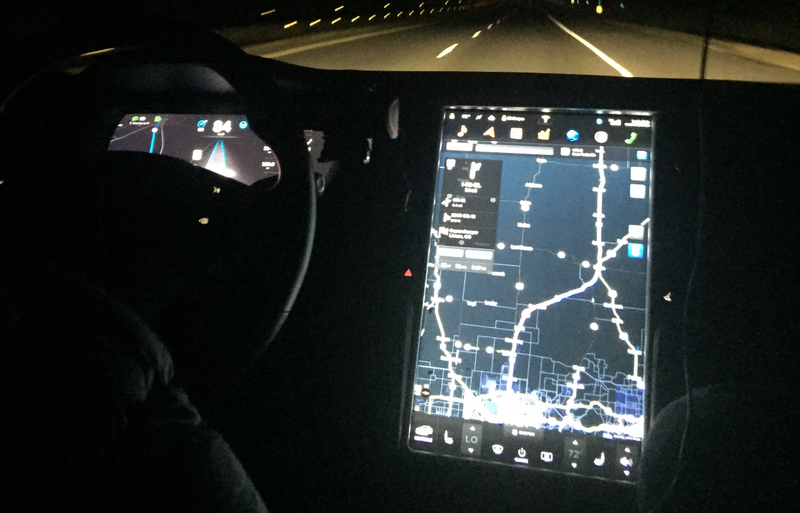 Illustration for article titled We Set A Cross-Country Record In A Tesla That Drove Itself